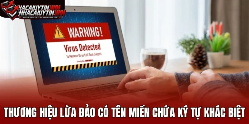 Thương hiệu lừa đảo có tên miền chứa ký tự khác biệt