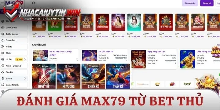 Đánh giá Max79 chân thực từ cộng đồng bet thủ Việt