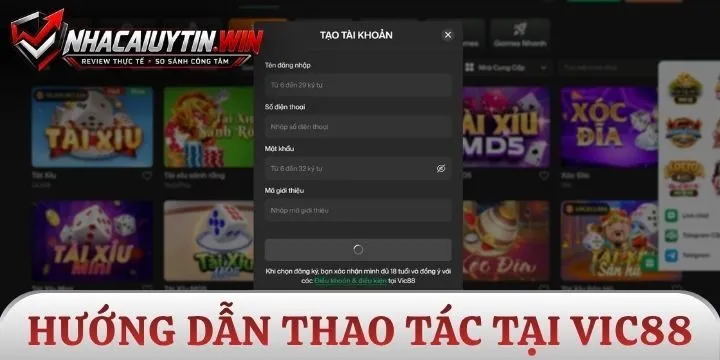 04 bước bắt đầu tham gia Vic88 dành cho tân thủ