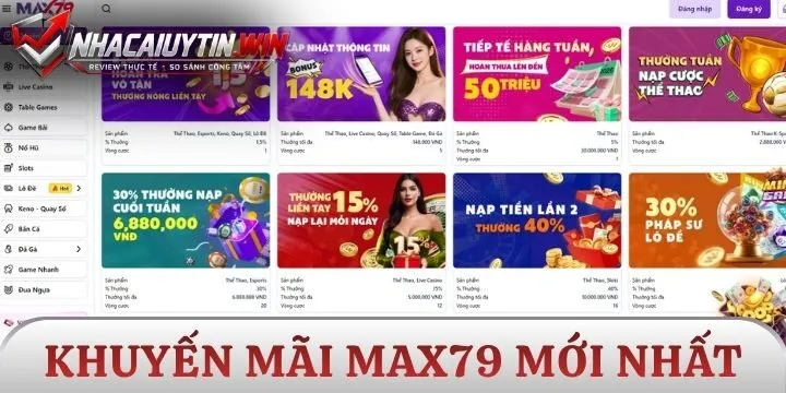 Chuỗi chương trình khuyến mãi Max79 bùng nổ
