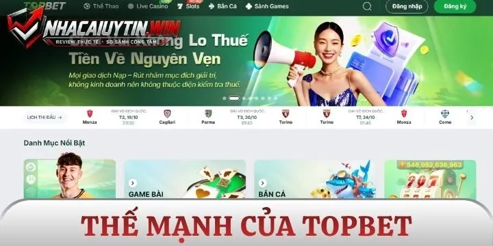Những thế mạnh giúp Topbet vươn tầm quốc tế