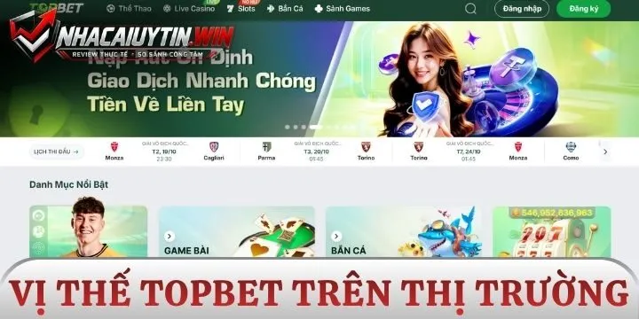 Vị thế dẫn đầu của Topbet