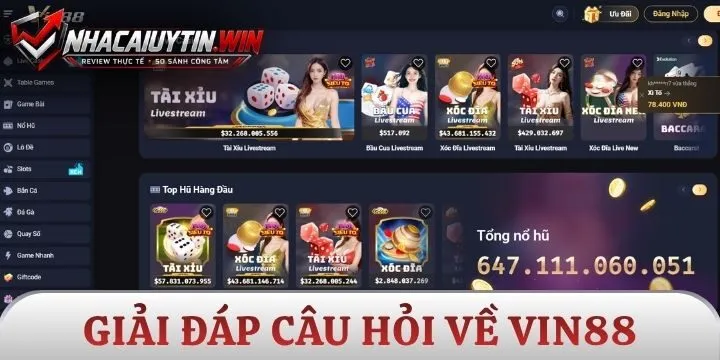 Tìm hiểu về Vin88, bet thủ thắc mắc gì?